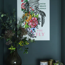 Load image into Gallery viewer, With Brave Wings You Fly Giclée Print