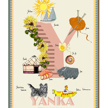 Load image into Gallery viewer, Personalised Letter 'Y' Giclée Print