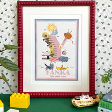 Load image into Gallery viewer, Personalised Letter 'Y' Giclée Print