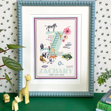 Load image into Gallery viewer, Personalised Letter 'Z' Giclée Print