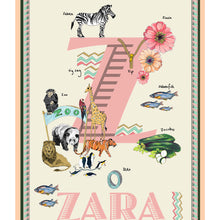 Load image into Gallery viewer, Personalised Letter 'Z' Giclée Print