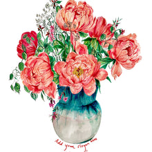 Load image into Gallery viewer, PERSONALISED Coral Peonies Giclée Print