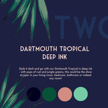 Load image into Gallery viewer, PRE ORDER Dartmouth Tropical Deep Ink Set of A&B Wallpaper Rolls