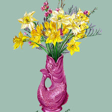 Load image into Gallery viewer, PERSONALISED Daffodils in Glug Jug Giclée Print