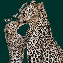 Load image into Gallery viewer, Love You Mama Leopard Kiss Giclée Print