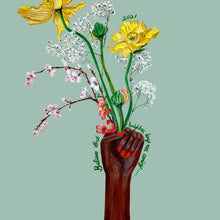 Load image into Gallery viewer, Girl Power Vase of Icelandic Poppies Giclée Print