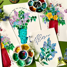 Load image into Gallery viewer, PERSONALISED Flowers From My Garden Giclée Print