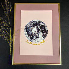 Load image into Gallery viewer, To The Moon And Back Blush  Giclée Print