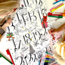 Load image into Gallery viewer, Personalised A2 Colour Me In Advent Calendar