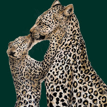 Load image into Gallery viewer, Love You Mama Leopard Kiss Giclée Print