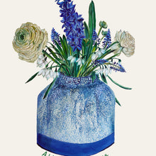 Load image into Gallery viewer, PERSONALISED Spring in Crackle Vase Giclée Print
