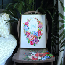 Load image into Gallery viewer, Floral Wreath Giclée Print