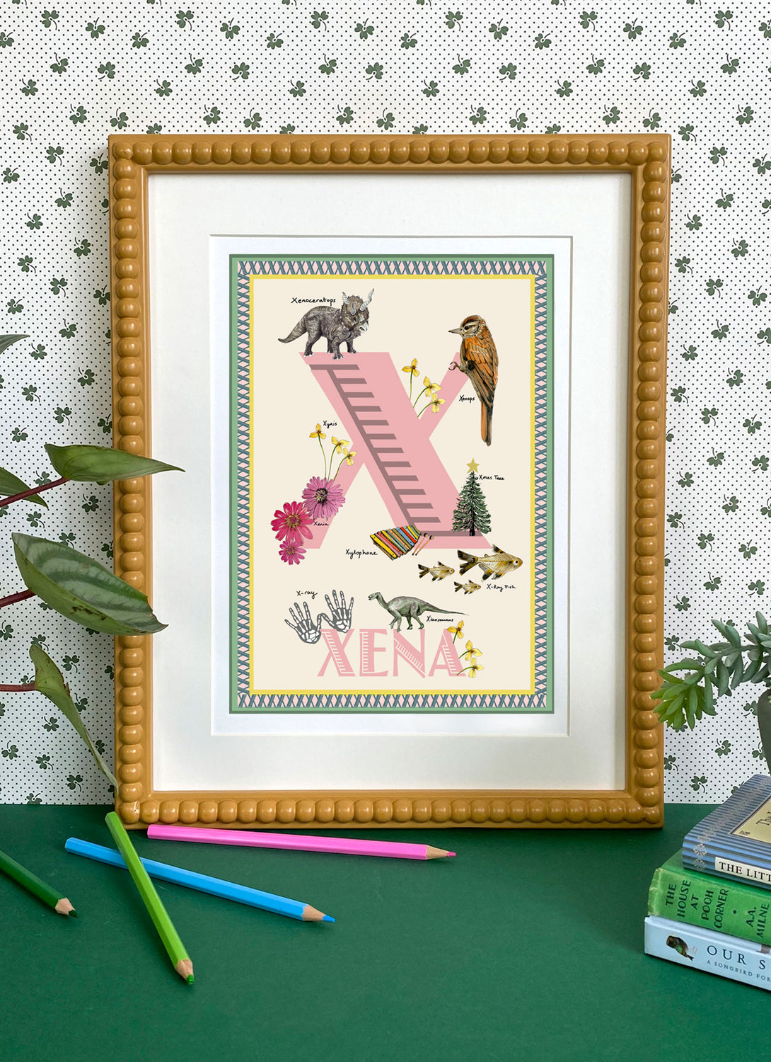 Personalised Letter 'X' Giclée Print