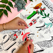 Load image into Gallery viewer, Personalised A2 Colour Me In Advent Calendar