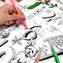 Load image into Gallery viewer, Personalised A2 Colour Me In Advent Calendar