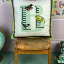 Load image into Gallery viewer, Alphabet Cotton Cushion Cover
