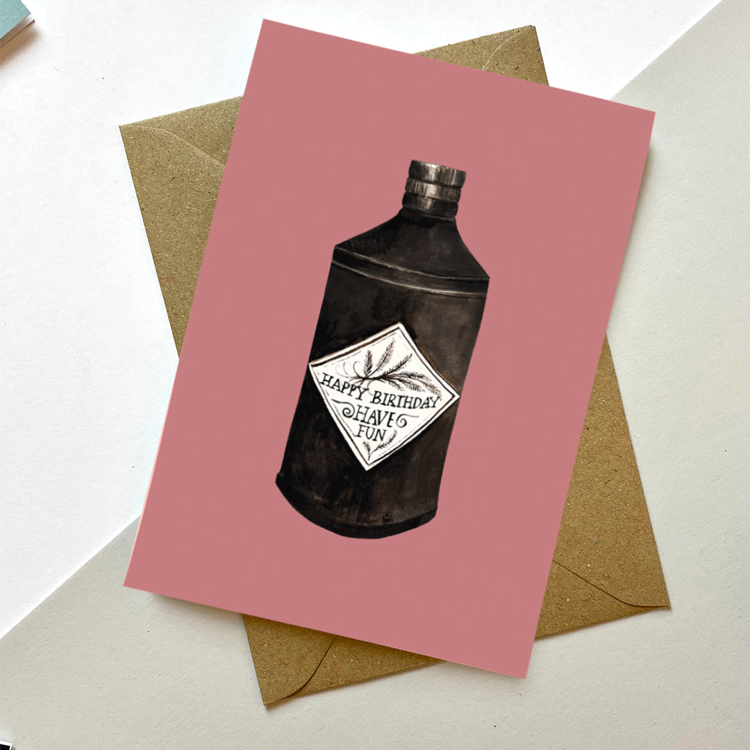Gin Birthday Card