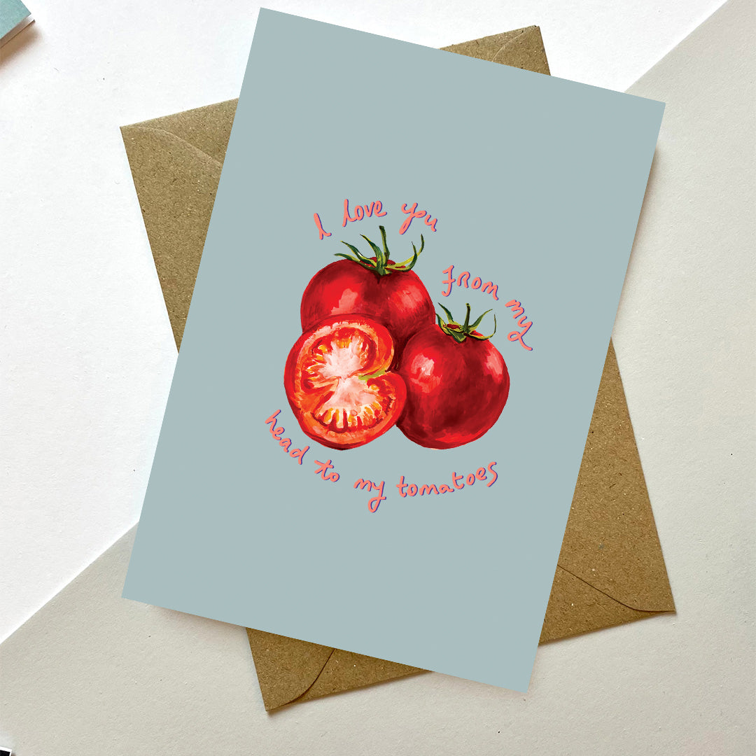 I Love You Tomatoes Card