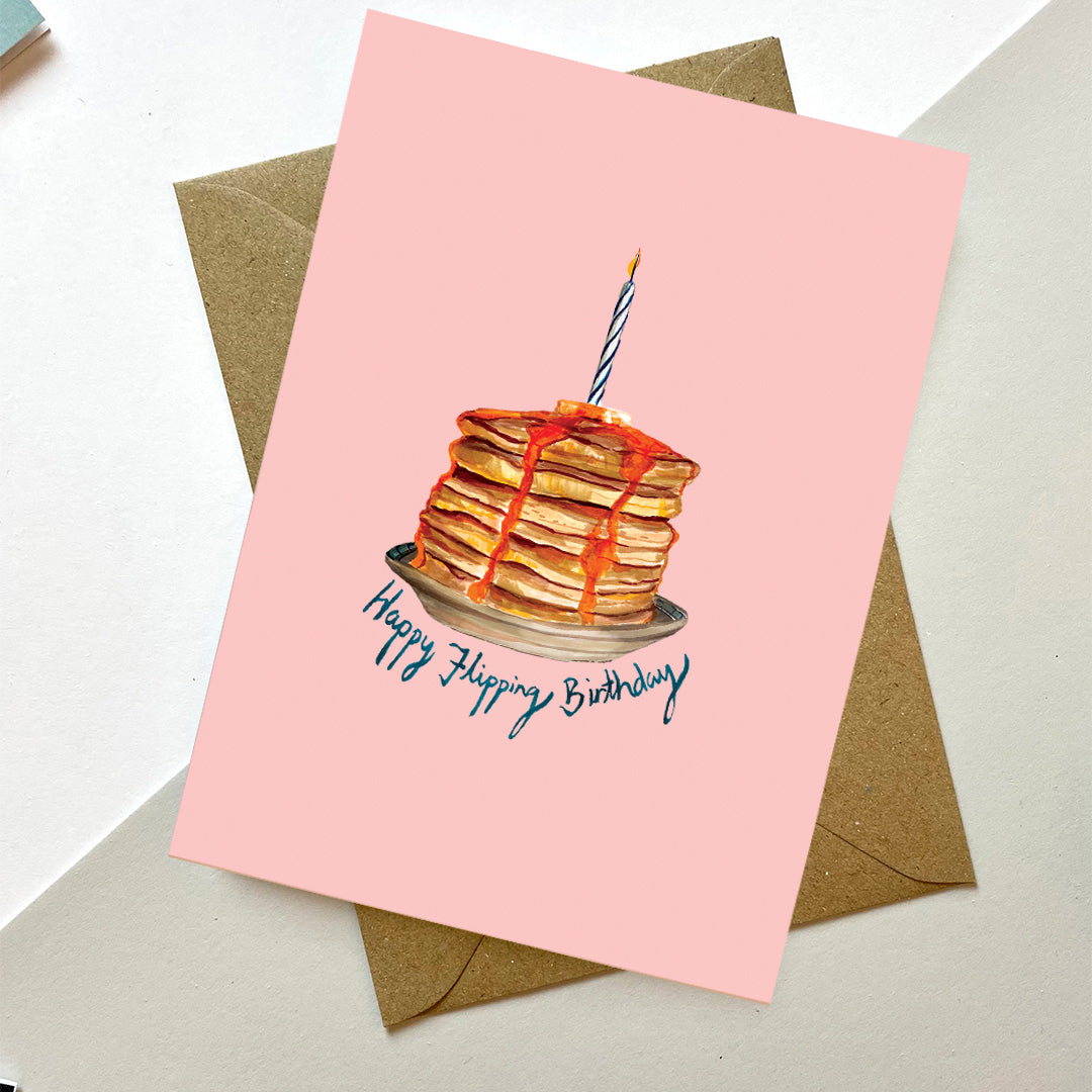 Happy Flipping Birthday Pancakes Card