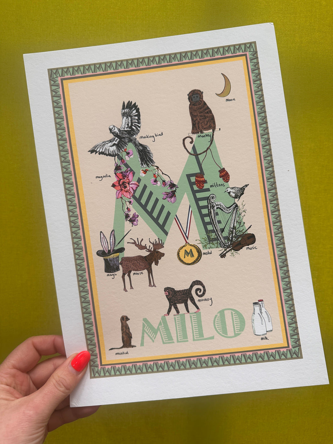 Milo Letter Print