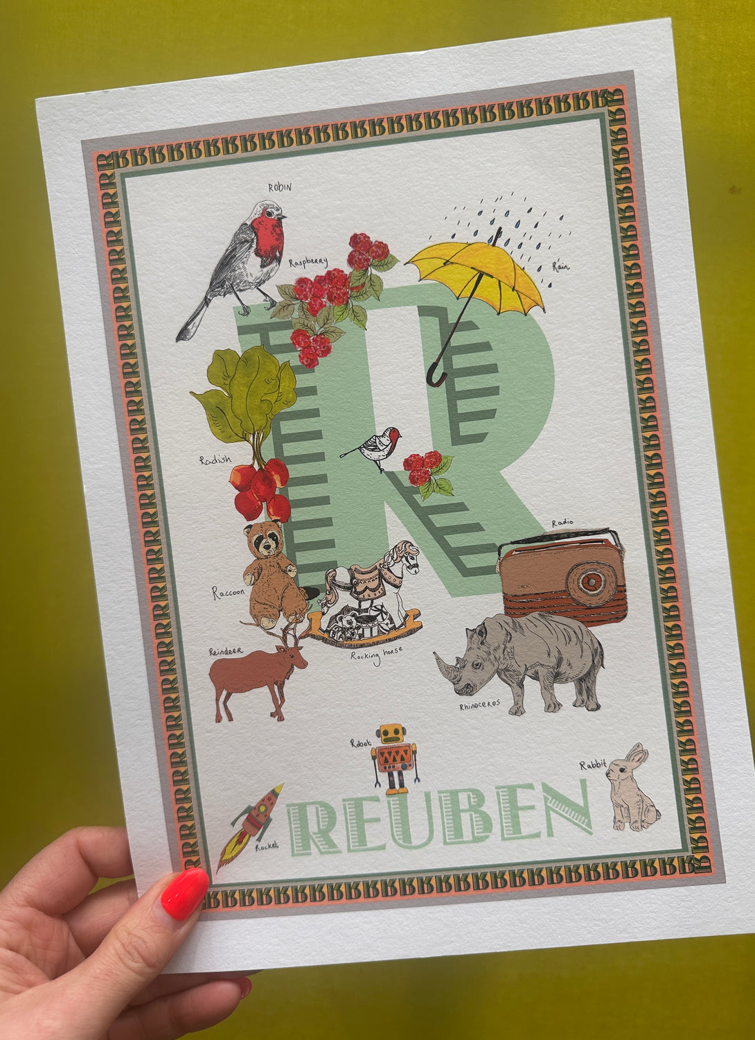 Reuben Letter Print