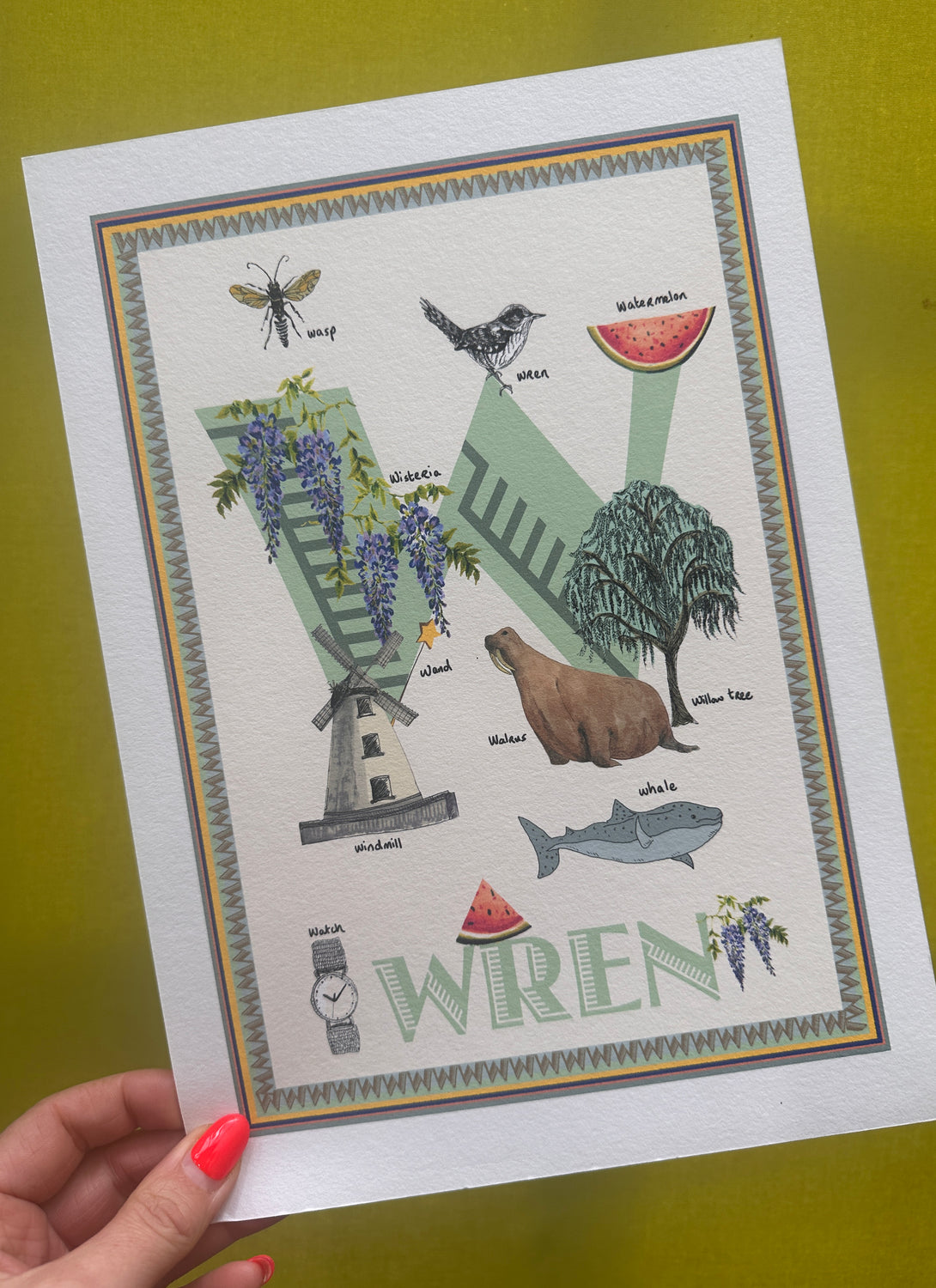 Wren Letter Print