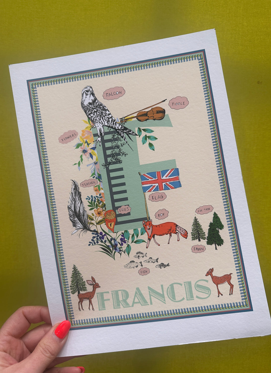 Francis Letter Print