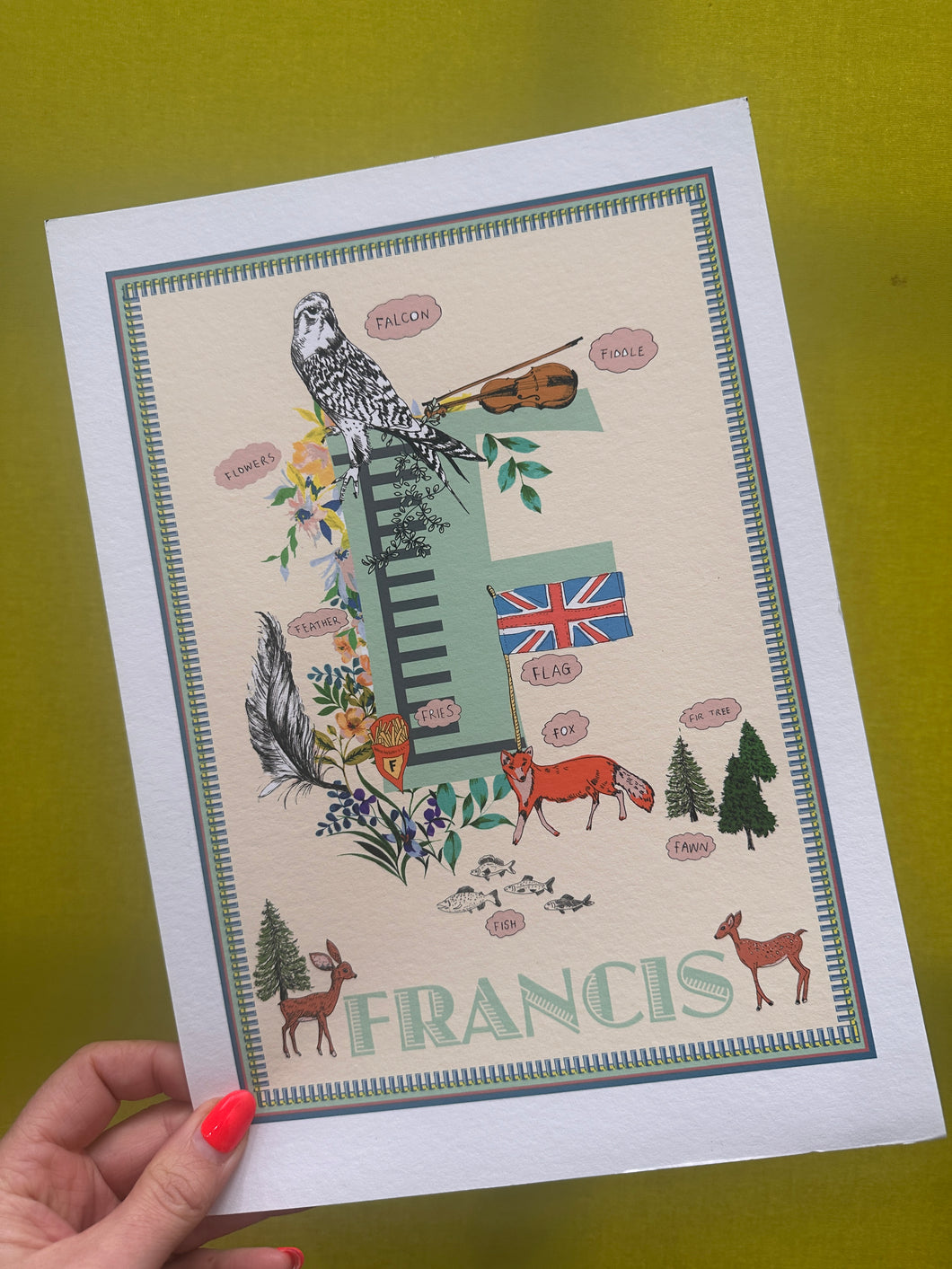 Francis Letter Print