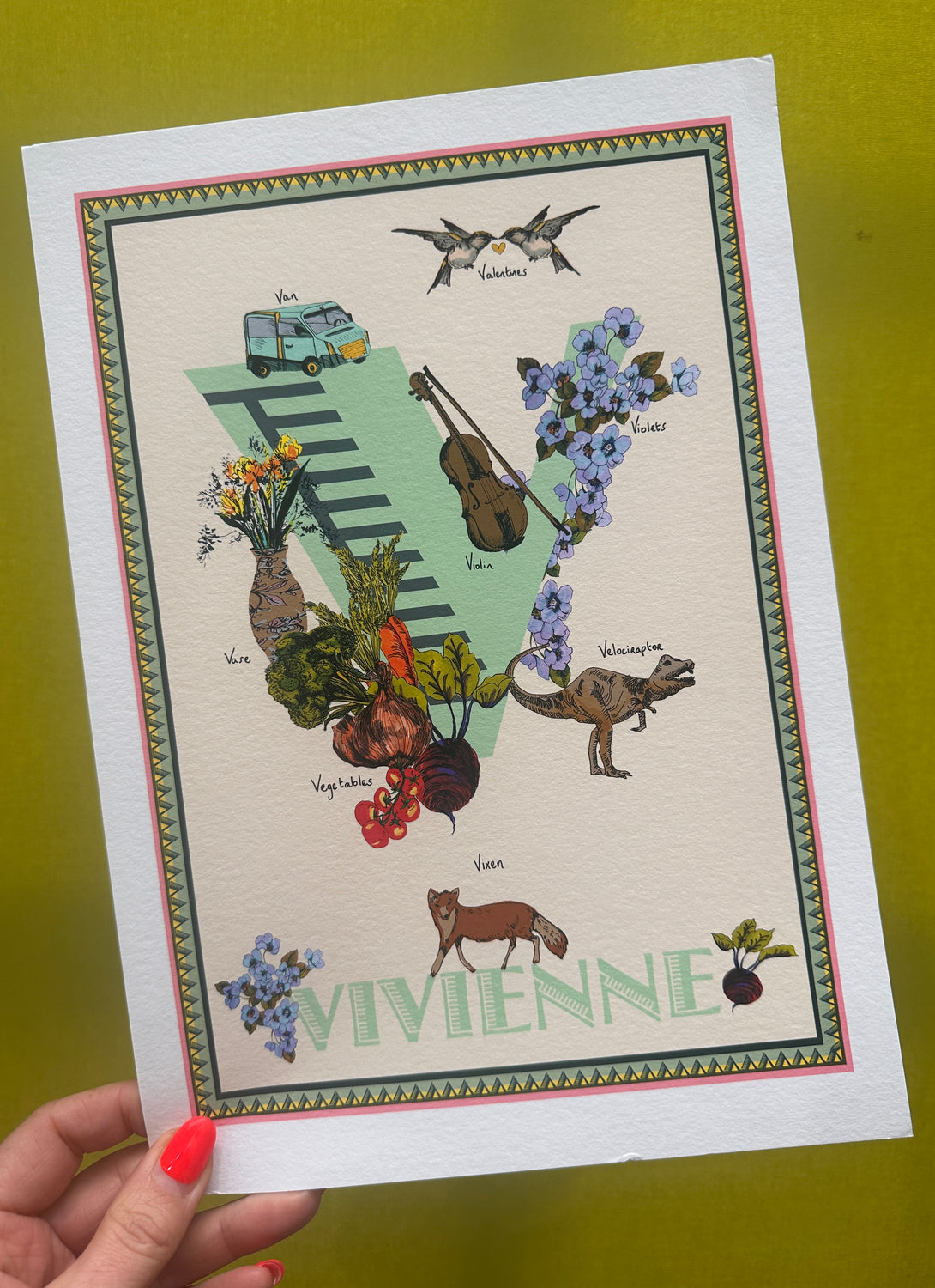 Vivienne Letter Print