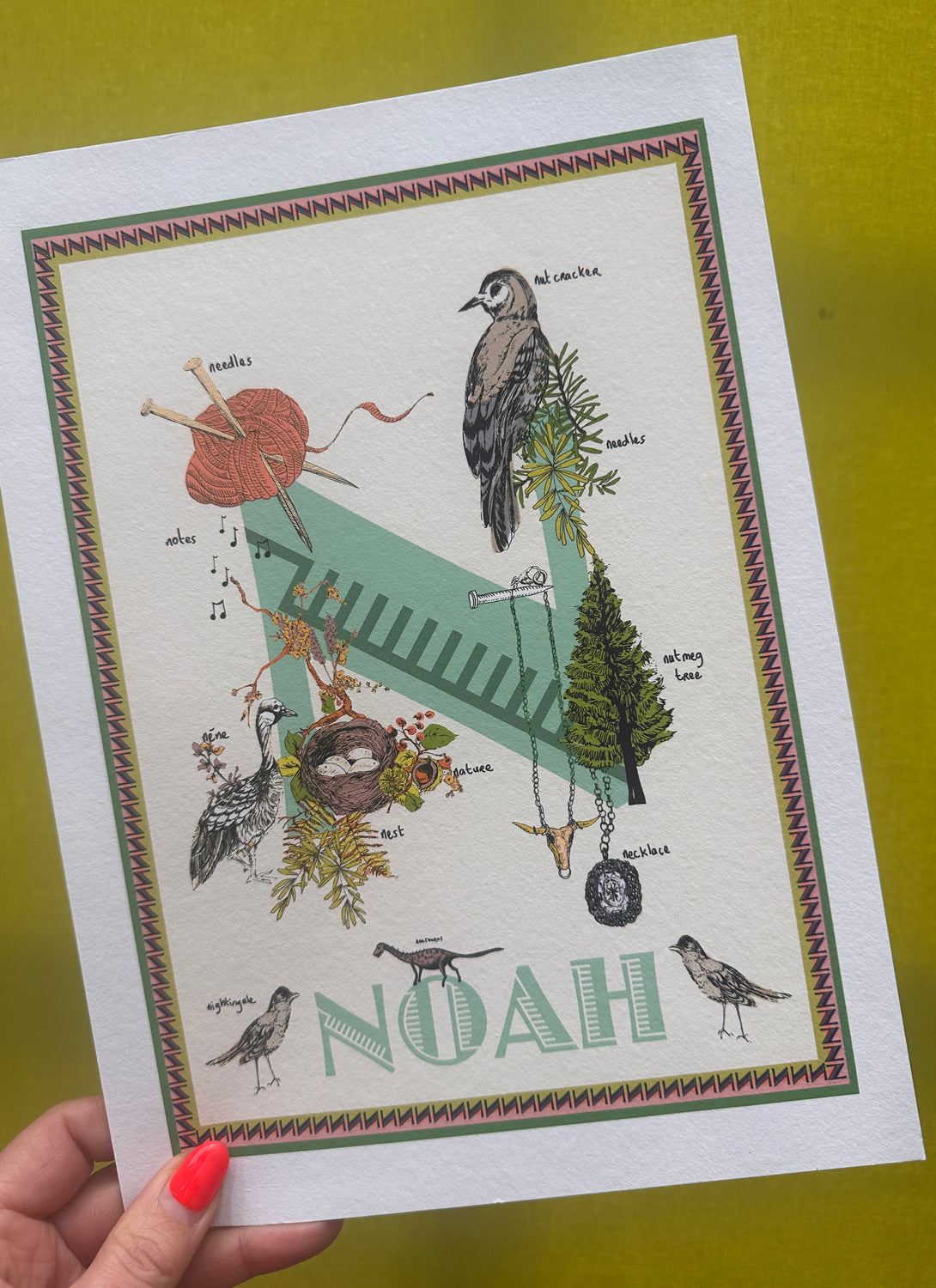 Noah Letter Print