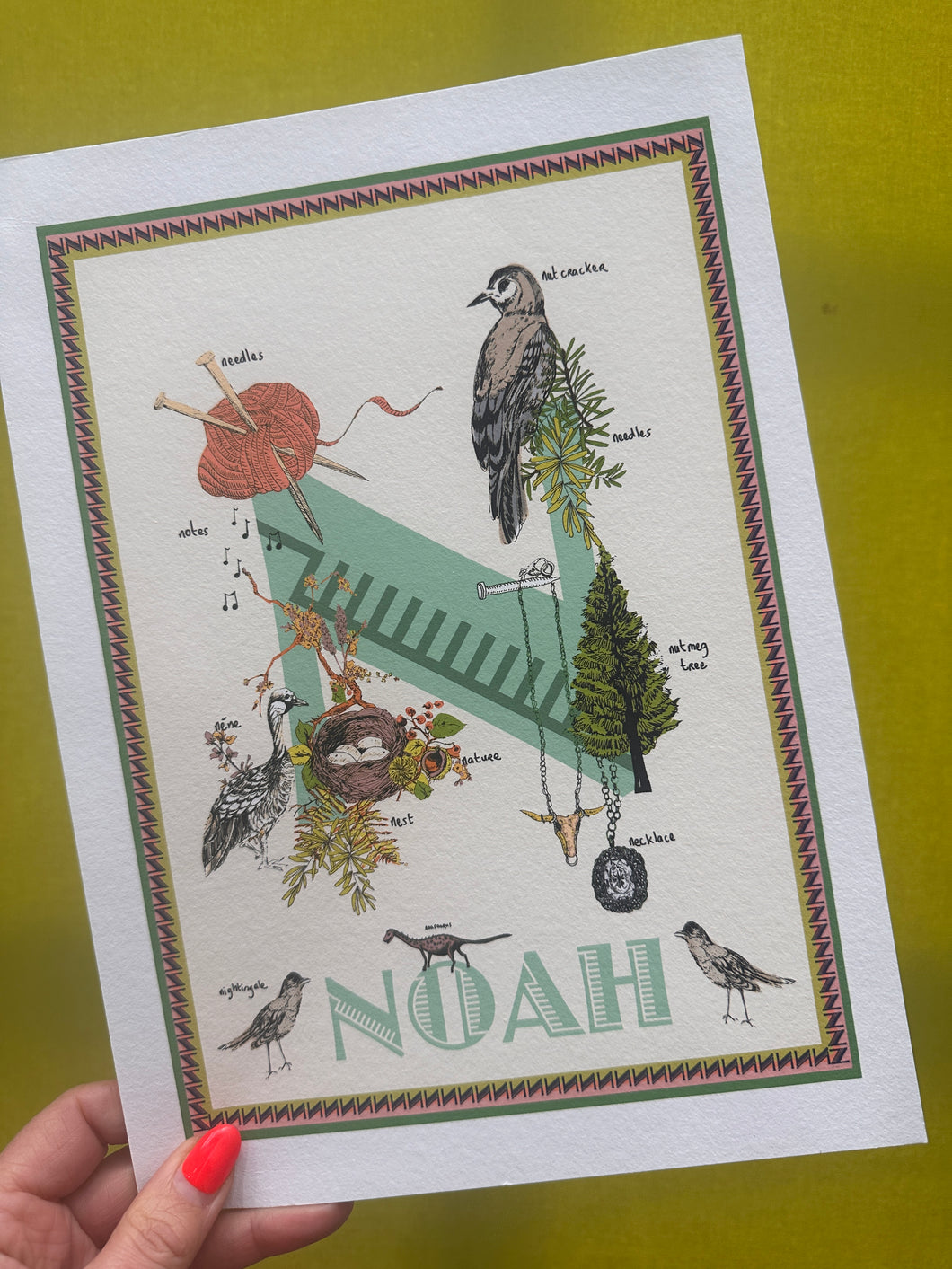 Noah Letter Print