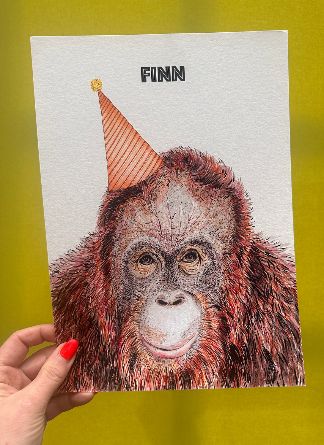 Orangutan Finn Letter Print