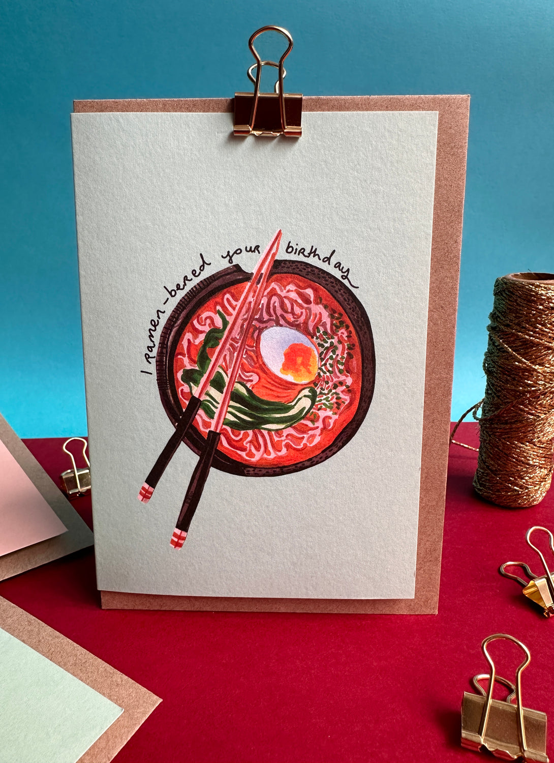 Ramen Birthday Card