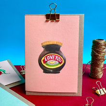 Load image into Gallery viewer, Love You Marmite Card
