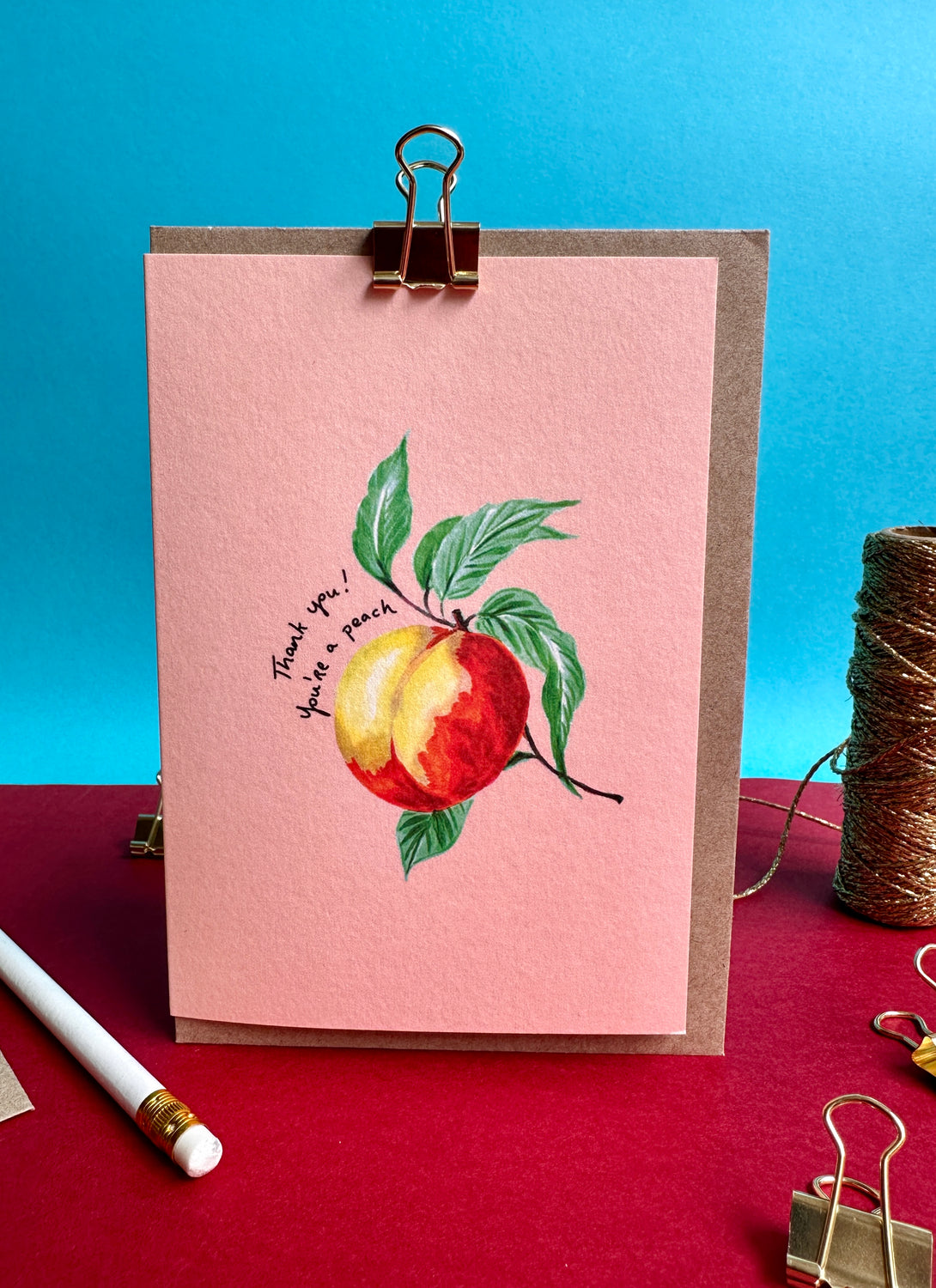 Thank You Peach Card