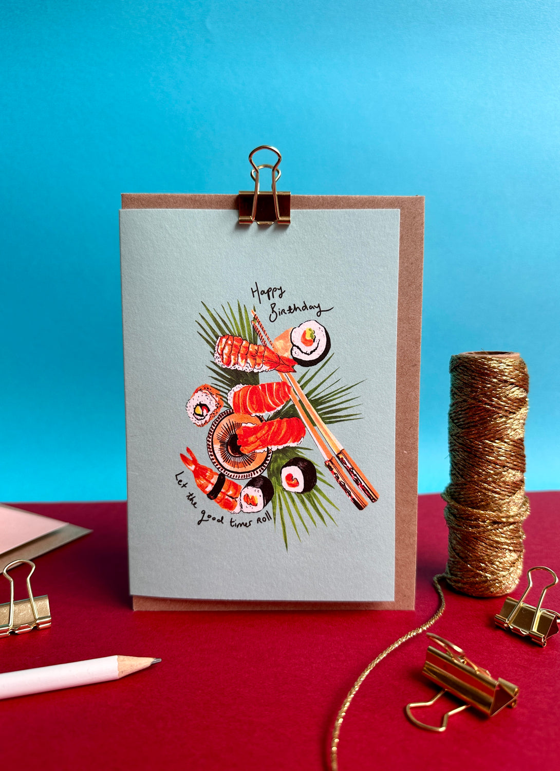 Sushi Birthday Card