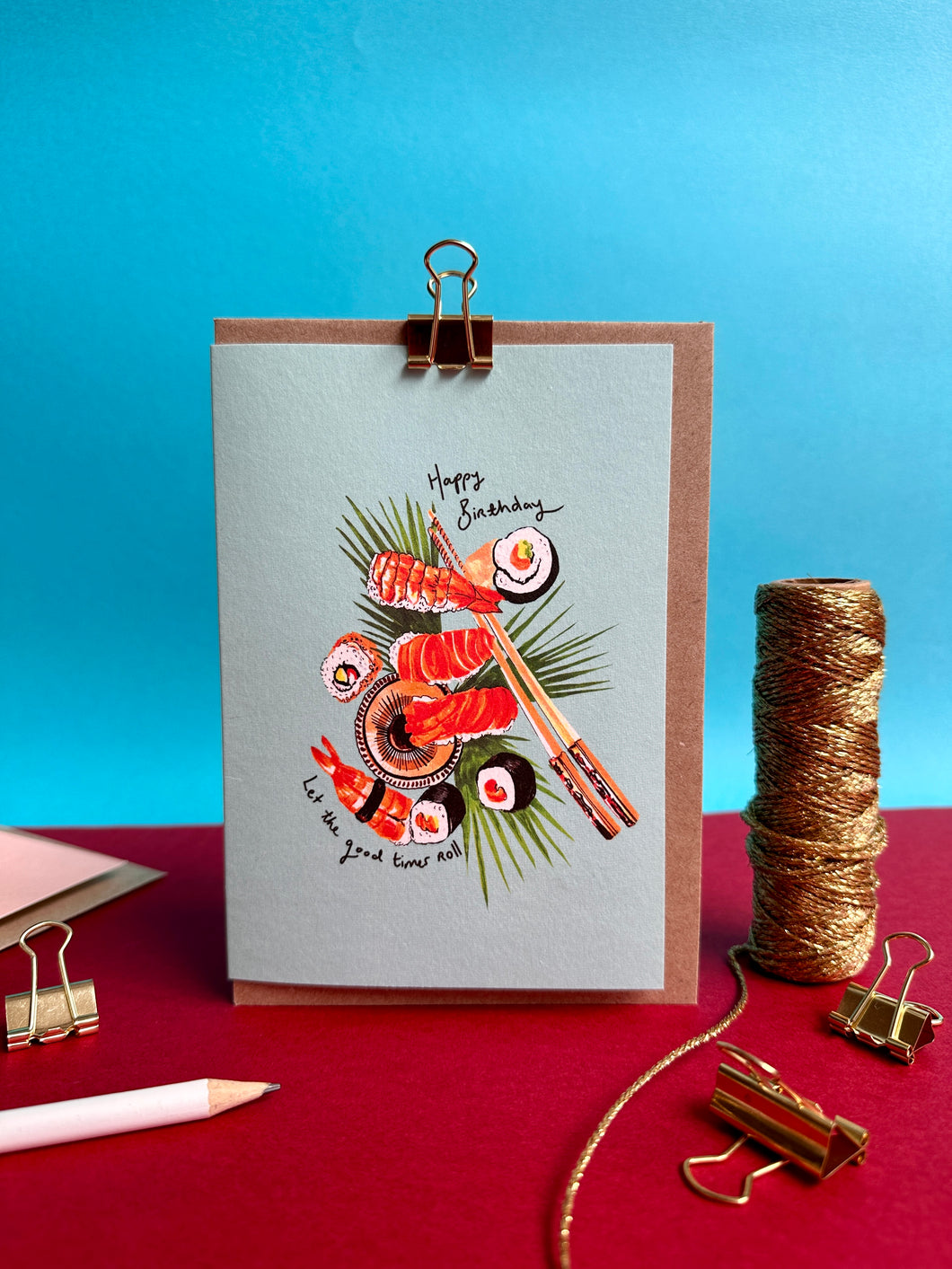 Sushi Birthday Card