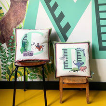 Load image into Gallery viewer, Alphabet Cotton Cushion Cover
