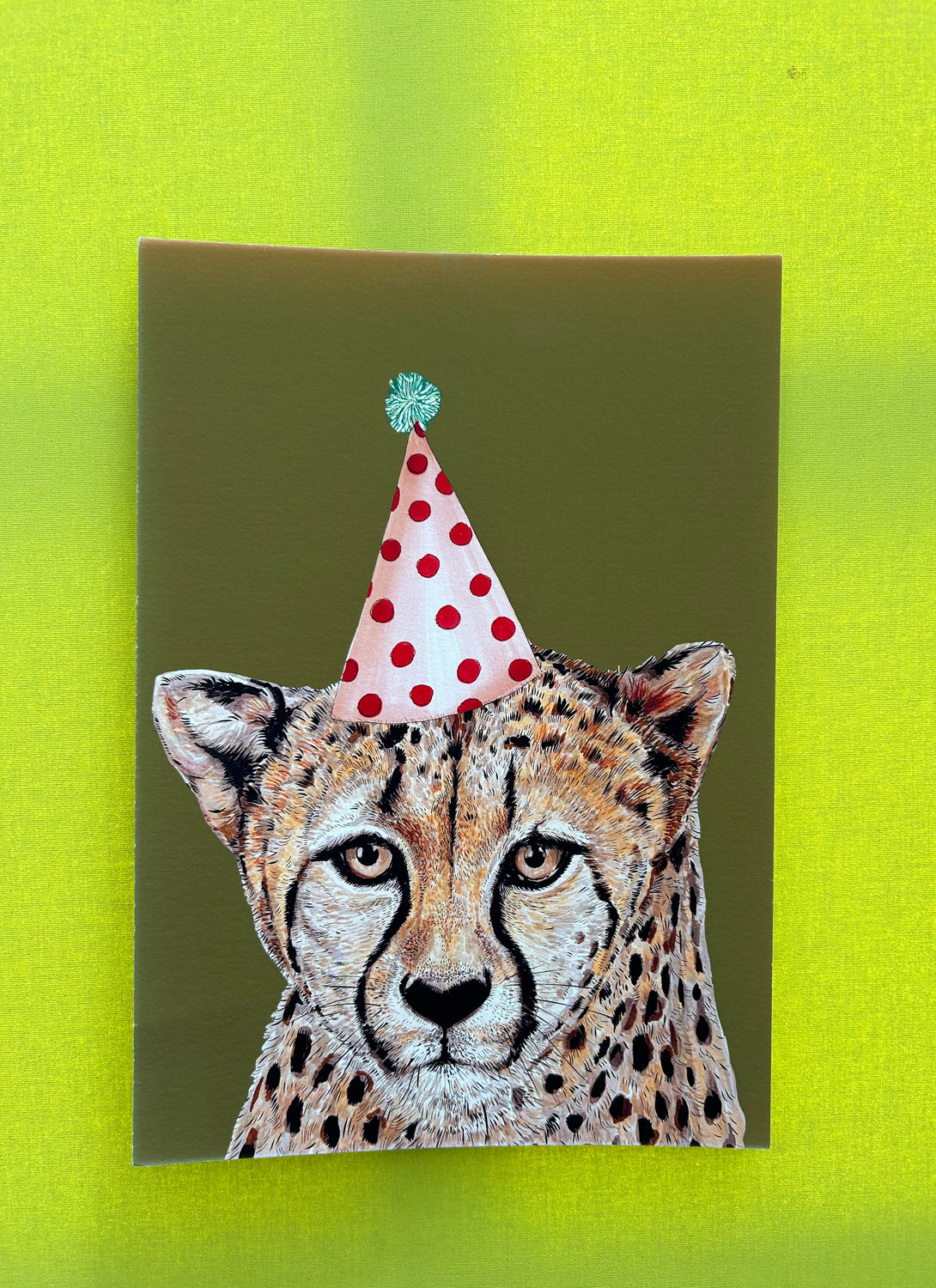 A4 Party Lepard  Print