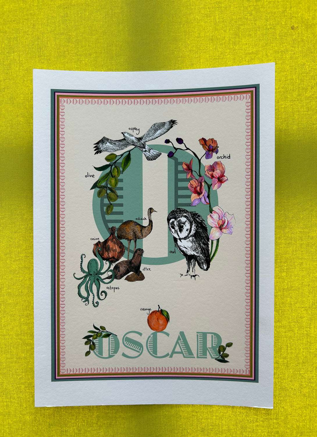 A4 Oscar Letter Print