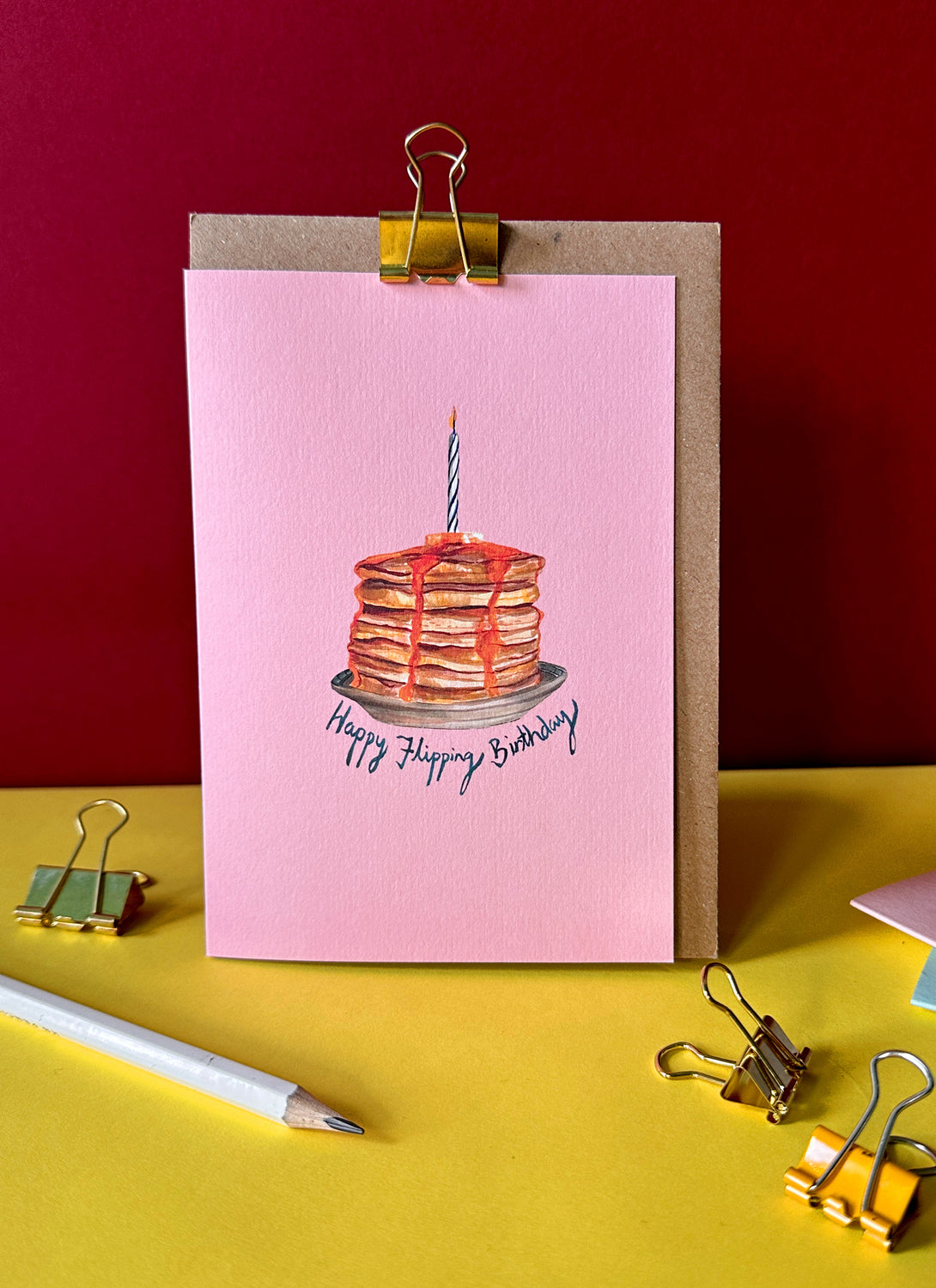 Happy Flipping Birthday Pancakes Card
