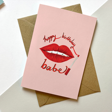 Load image into Gallery viewer, Happy Birthday Babe Birthday Card
