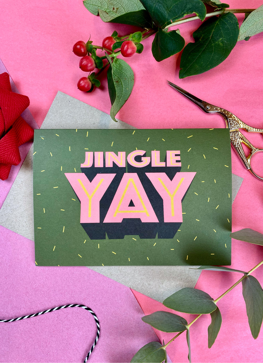 Jingle Yay Christmas Card