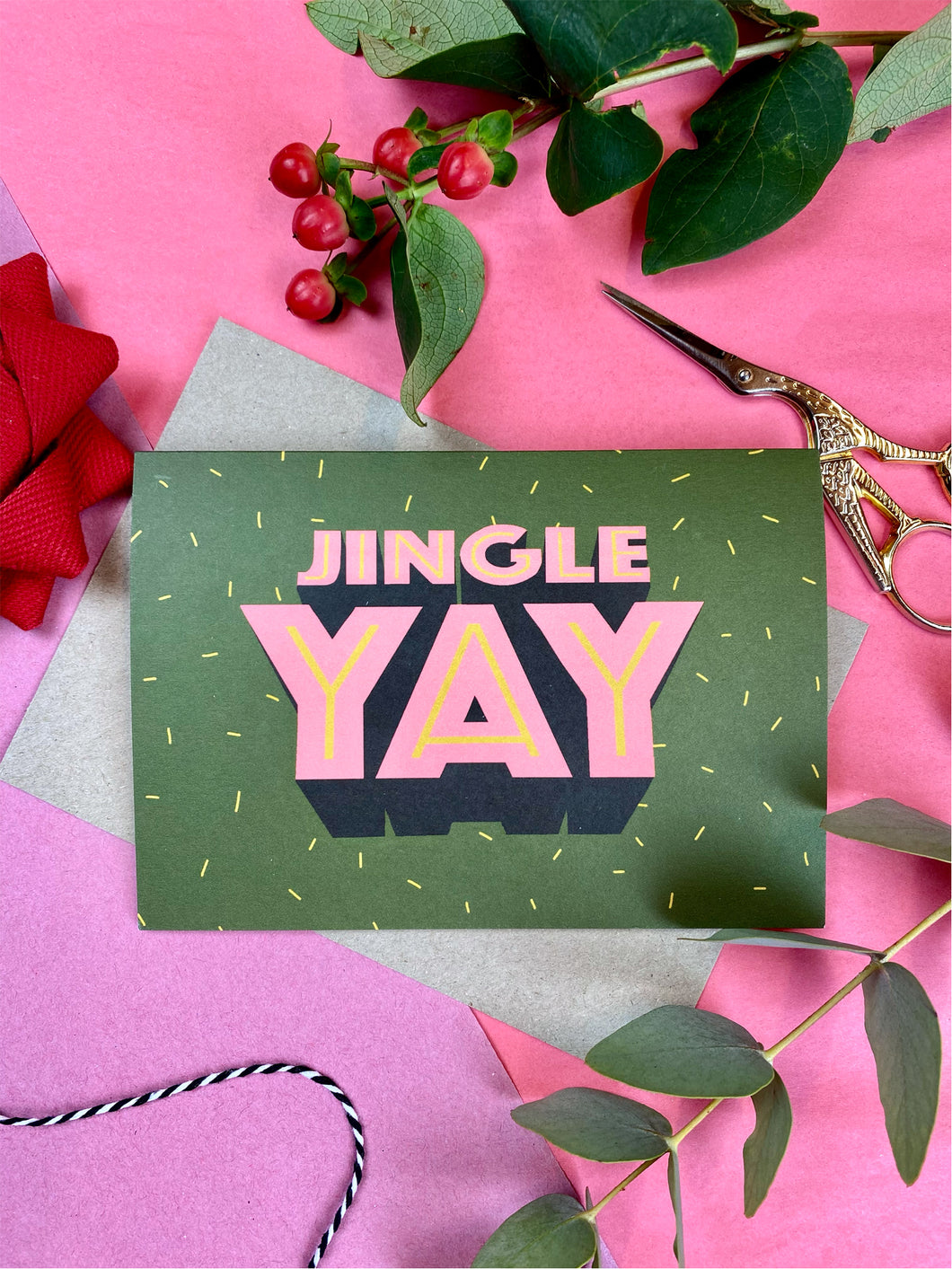 Jingle Yay Christmas Card