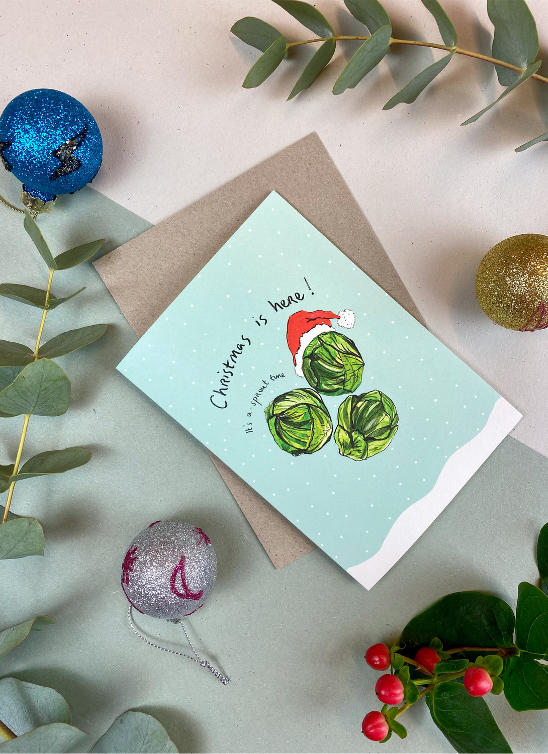 Christmas Is Here Christmas Card