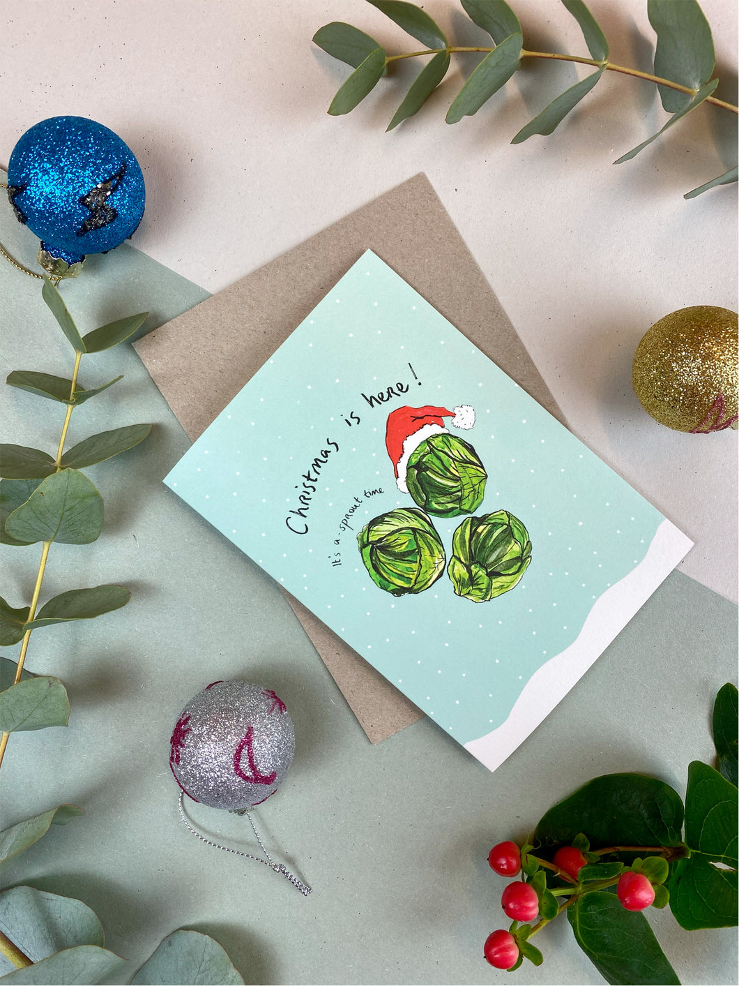 Christmas Is Here Christmas Card