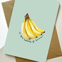 Load image into Gallery viewer, Go Bananas Birthday Card
