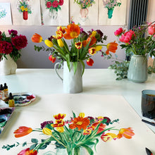 Load image into Gallery viewer, Paint &amp; Sip: Flower Painting Masterclass- Wednesday, 1st November- 7-9pm

