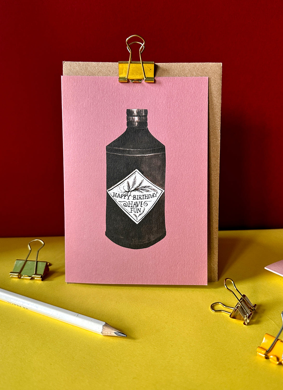 Gin Birthday Card