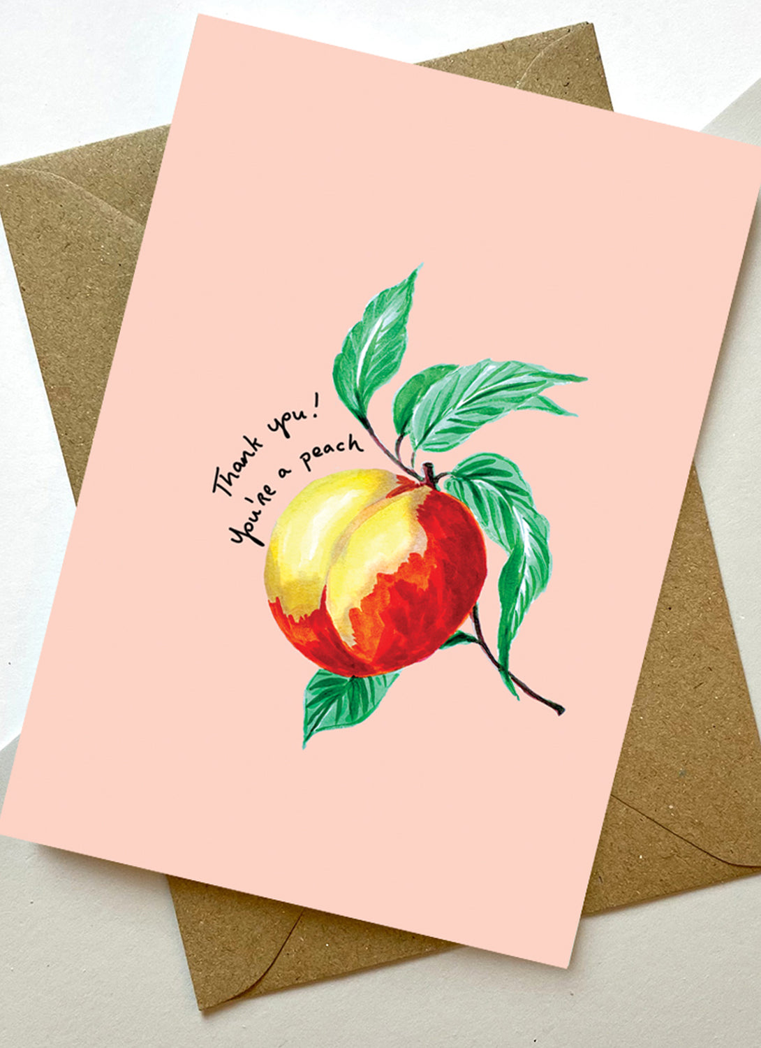 Thank You Peach Card
